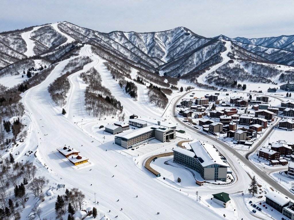 Rusutsu resort with multiple ski runs and facilities