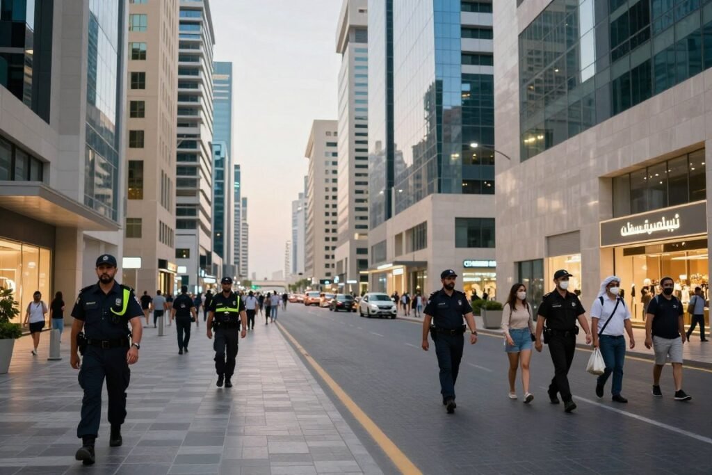 Safe and secure UAE urban environment with modern infrastructure Safe and secure UAE urban environment with modern infrastructure
