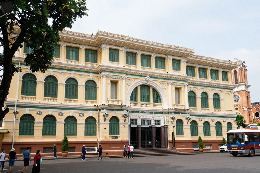 Saigon Central Post Office colonial architecture