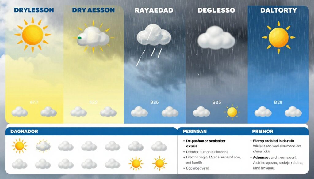 Seasonal weather patterns in Bali throughout the year