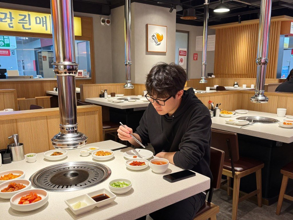 Seoul Korean BBQ restaurant solo dining