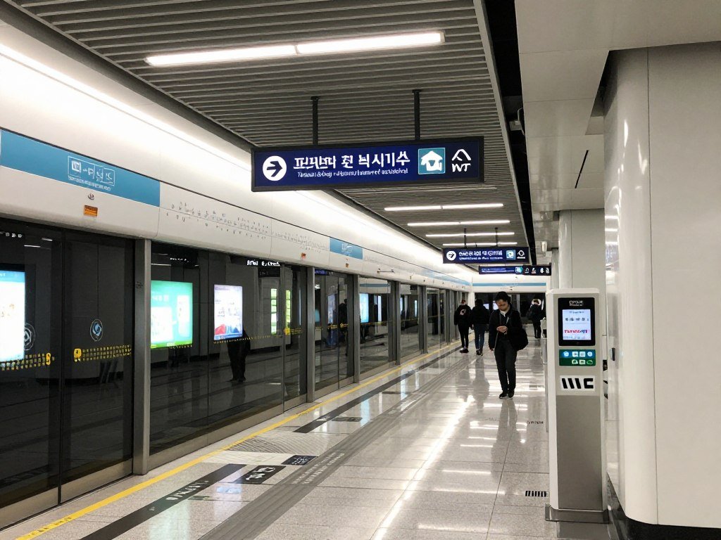 Seoul subway system modern and clean