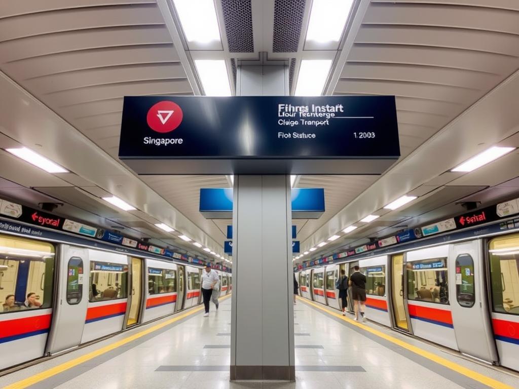 Singapore MRT train and station, featured in Singapore travel guide