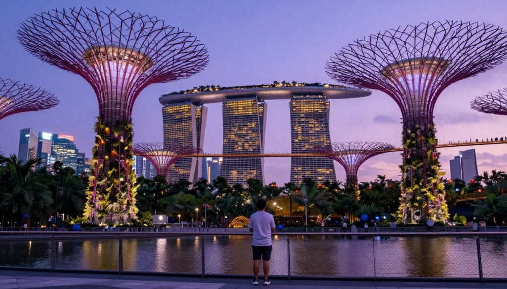 Singapore Marina Bay Sands and Gardens by the Bay