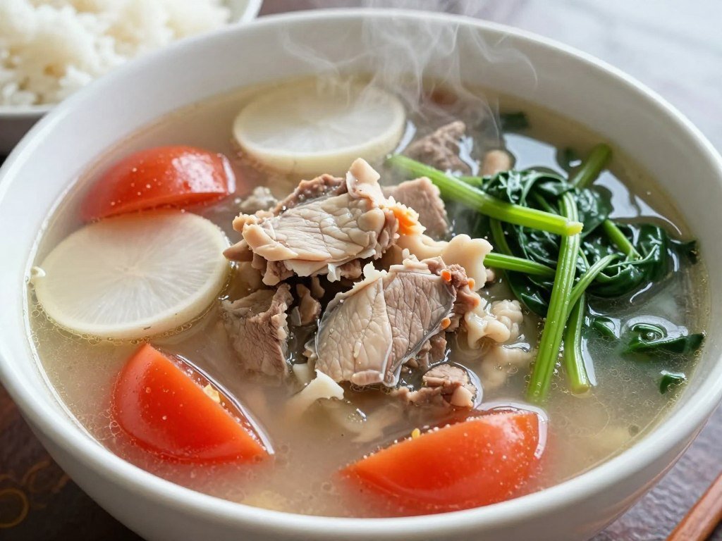 Sinigang sour soup Filipino comfort food