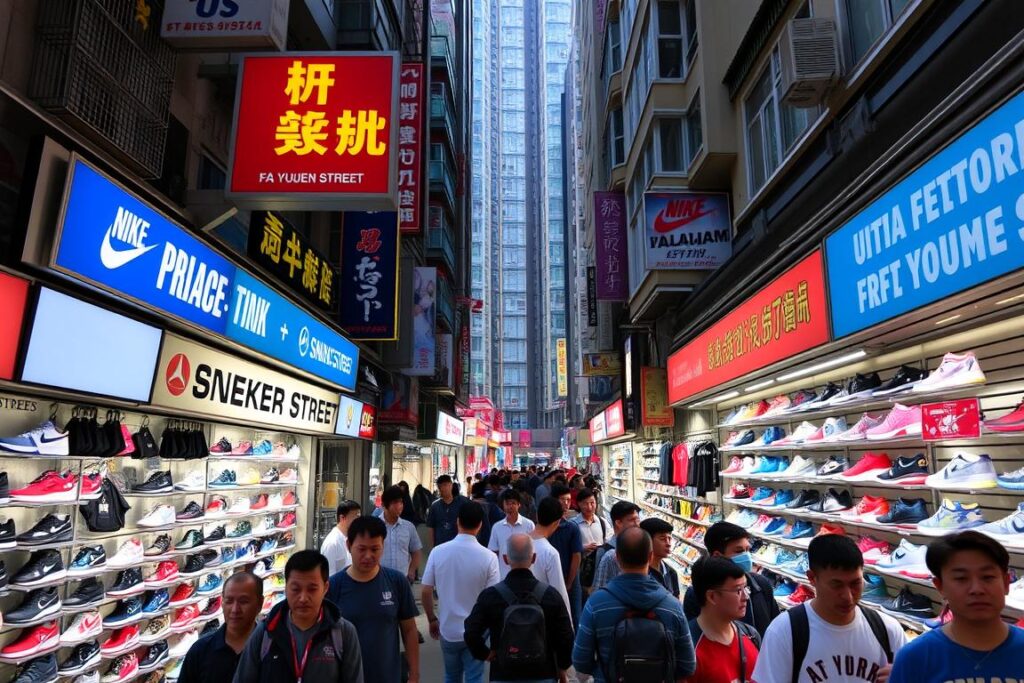 Sneaker Street in Hong Kong with sports shops, mentioned in a Hong Kong travel guide