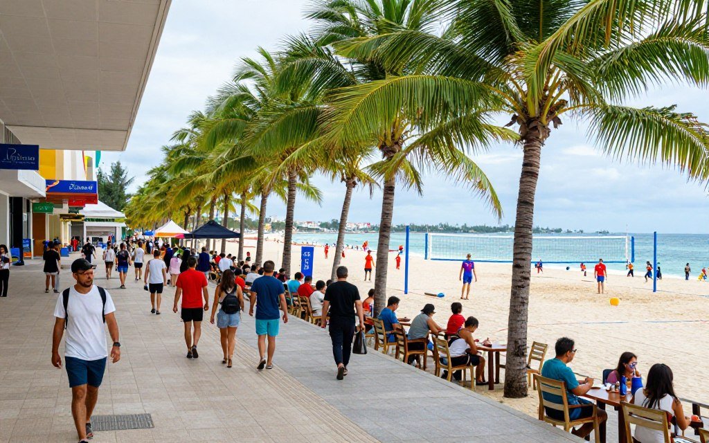 Station 2 Boracay with D'Mall shopping area and beach activities