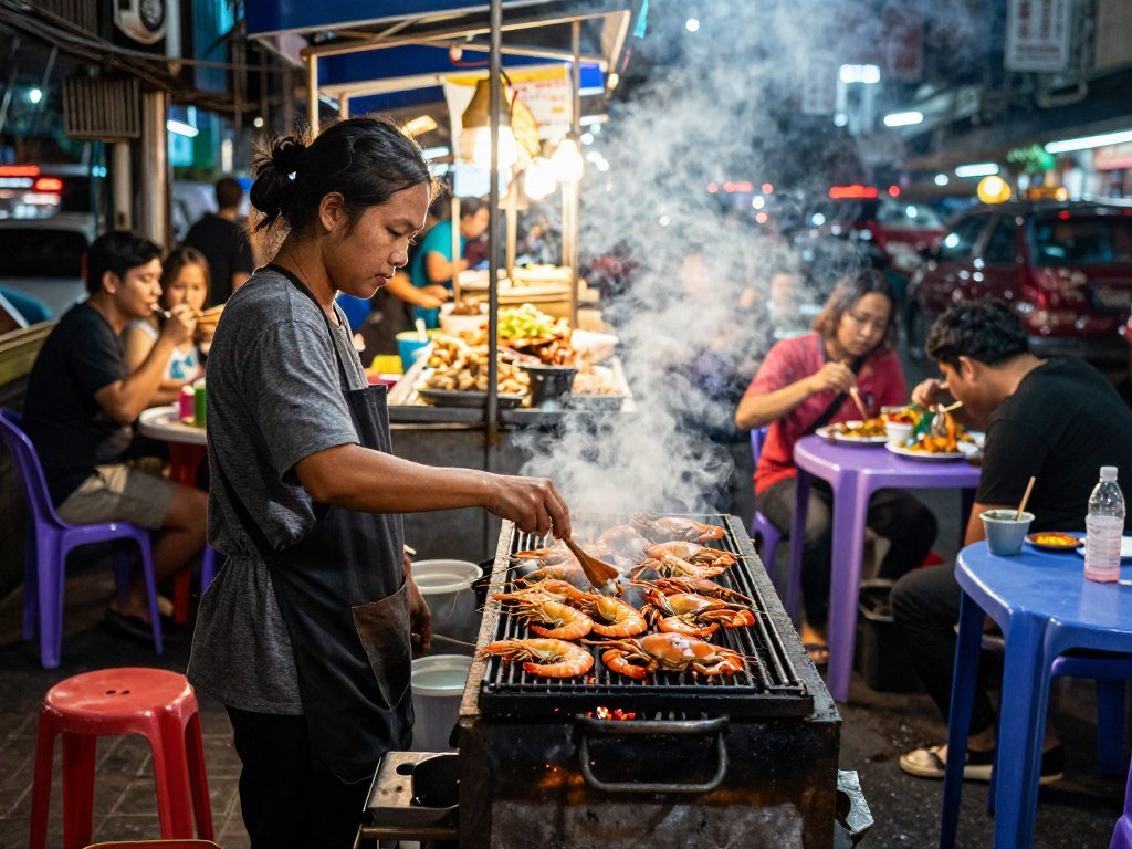 Street food in Chinatown Bangkok Yaowarat