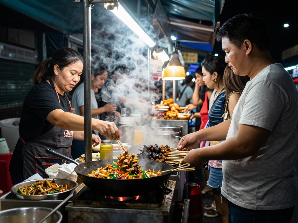 Street food in Pom Prap Sattru Phai Bangkok