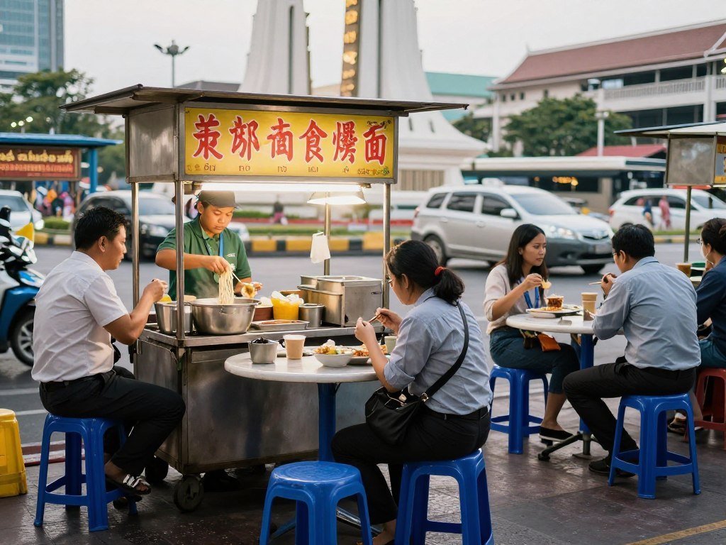 Street food near Victory Monument Bangkok