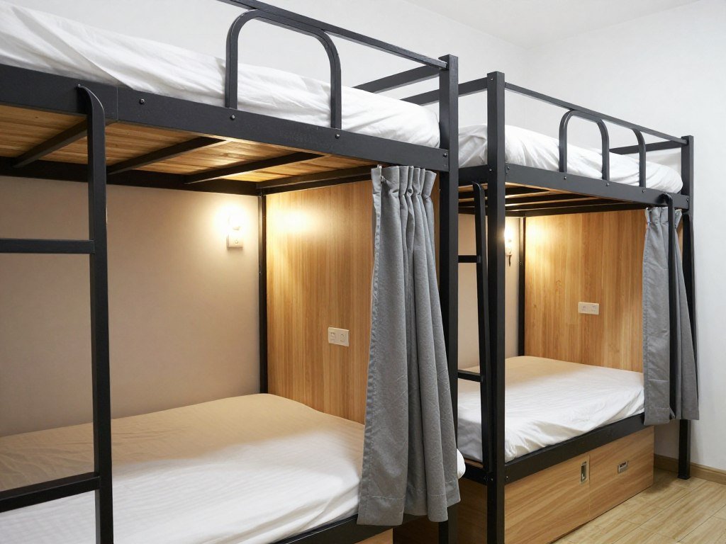 Stylish pod beds at Meander Taipei Hostel