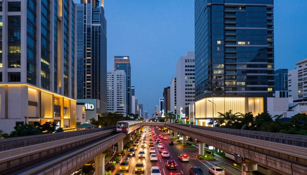 Sukhumvit Road in Vadhana district Bangkok