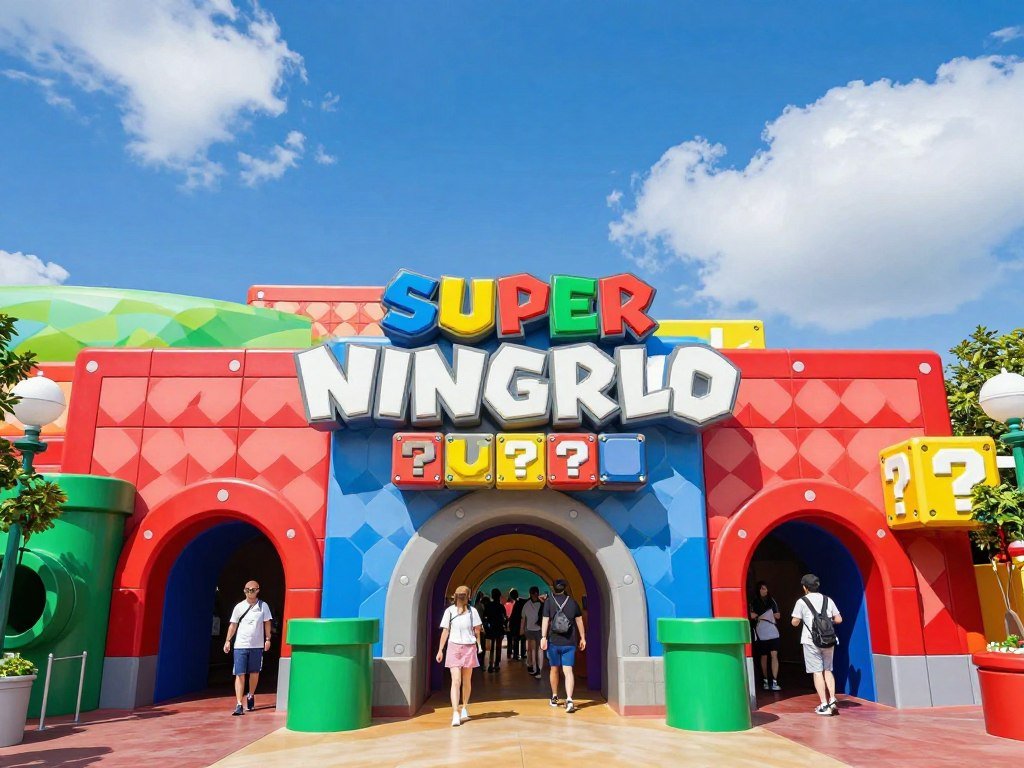 Super Nintendo World entrance at Universal Studios Japan