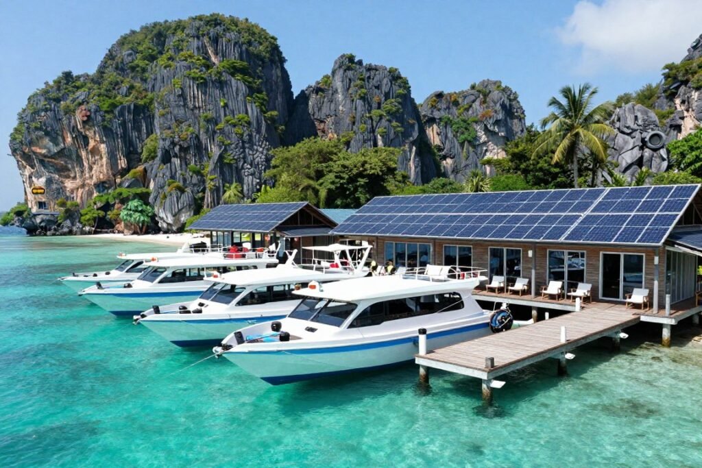Sustainable diving resort Krabi eco-friendly accommodation dive center