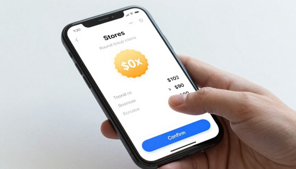 T Express app showing round-trip booking discount
