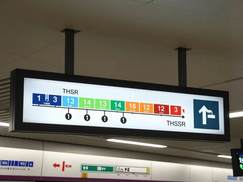 THSR platform diagram showing car positions