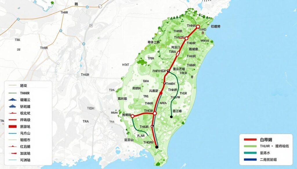 Taiwan transit system overview map