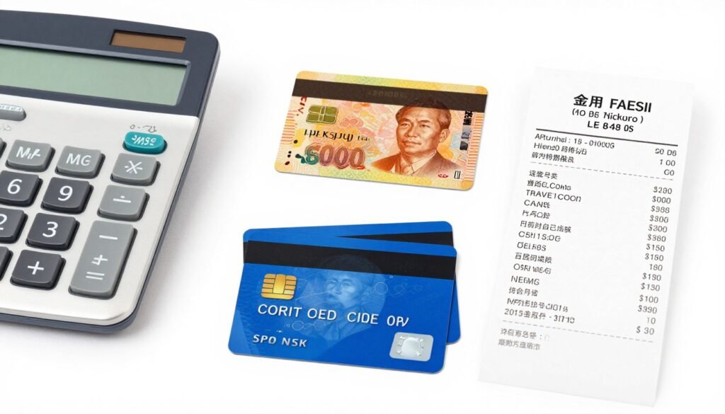 Taiwan travel money saving comparison showing ATM fees credit card charges exchange rates Taiwan travel money saving comparison showing ATM fees credit card charges exchange rates