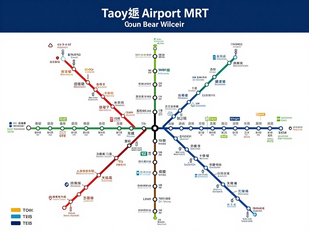 Taoyuan MRT route map showing all stations