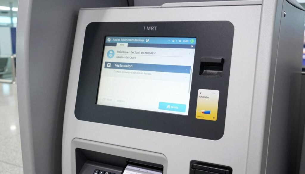 Taoyuan MRT ticket vending machine interface