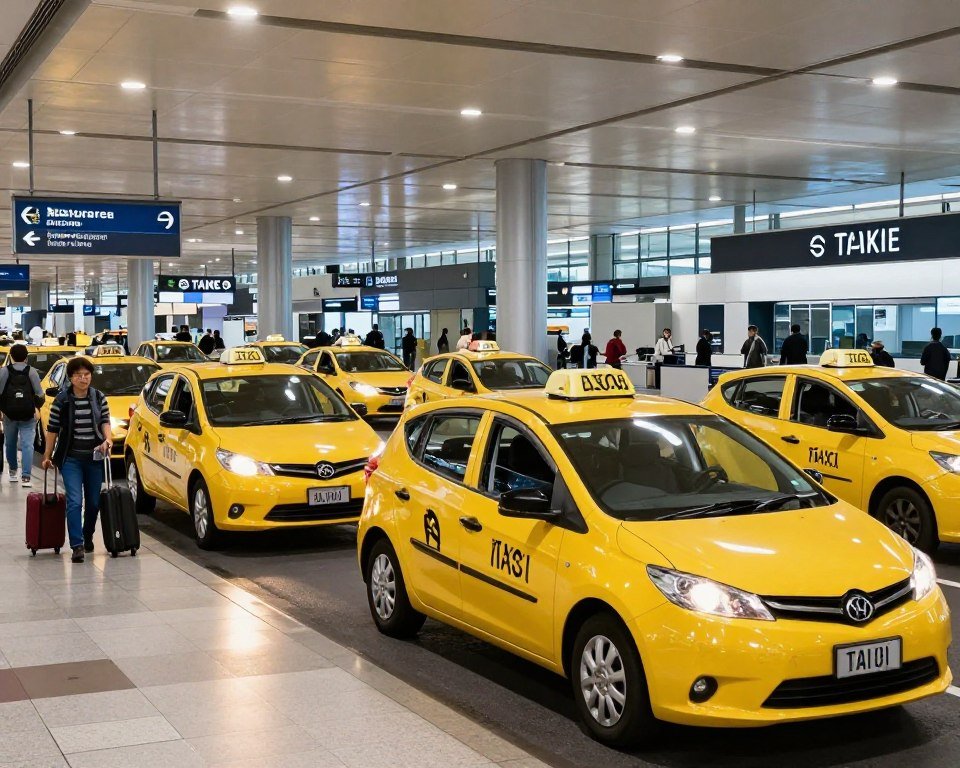 Taxi rank at Melbourne Airport