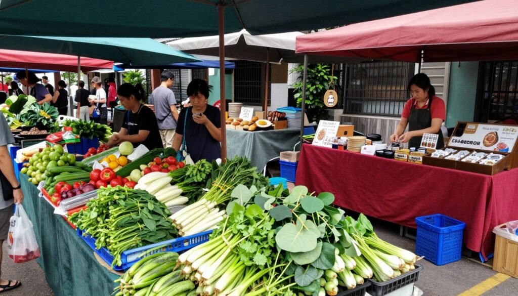 Thao Dien Village organic farmers market