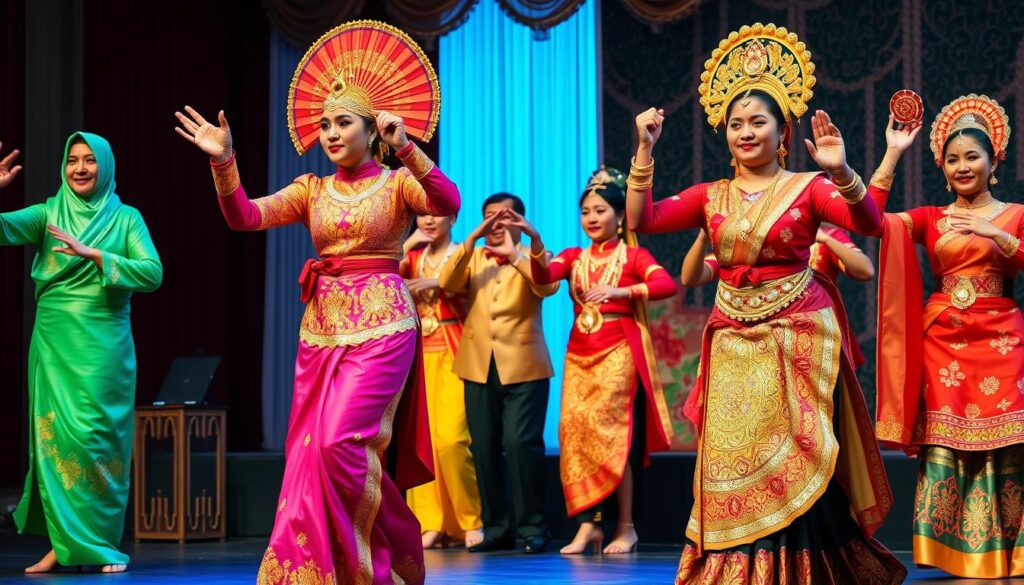 Traditional Malaysian cultural performance with colorful costumes - Malaysia travel guide