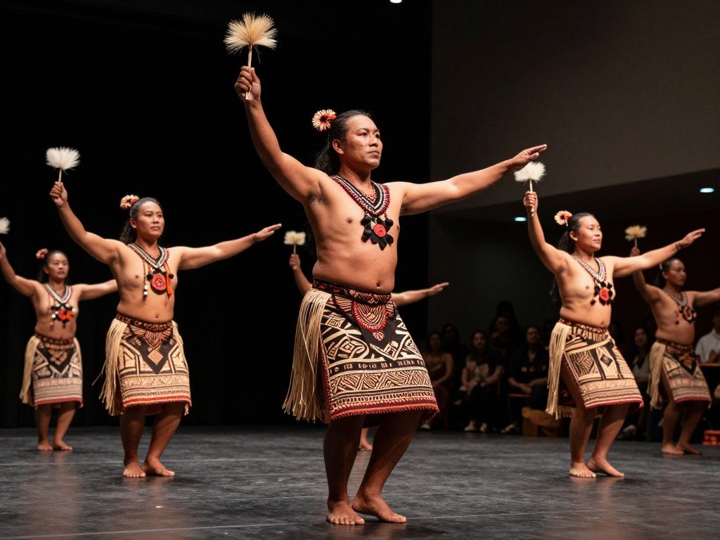 Traditional Maori cultural performance in Auckland