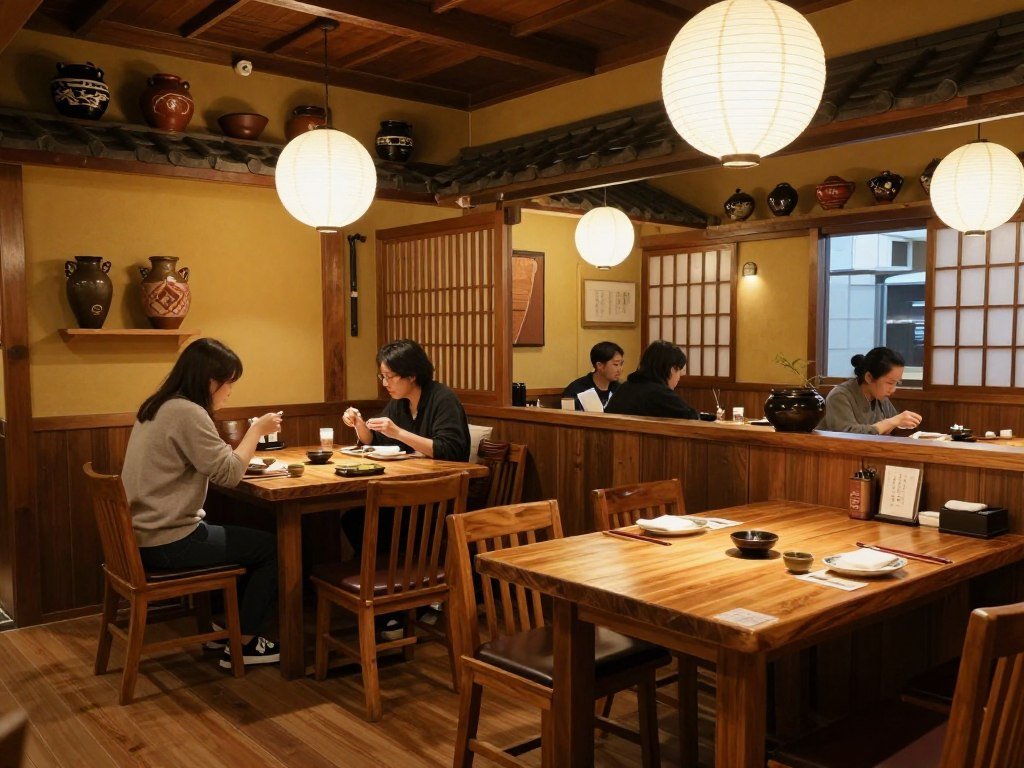 Traditional Okinawan restaurant interior Traditional Okinawan restaurant interior