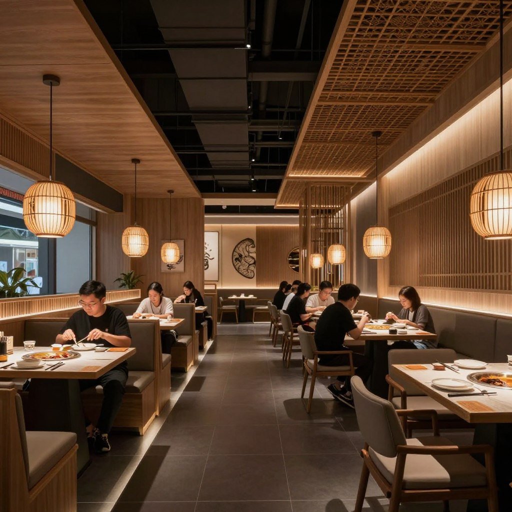 Trendy restaurant in Taikoo Li Chunxi Road