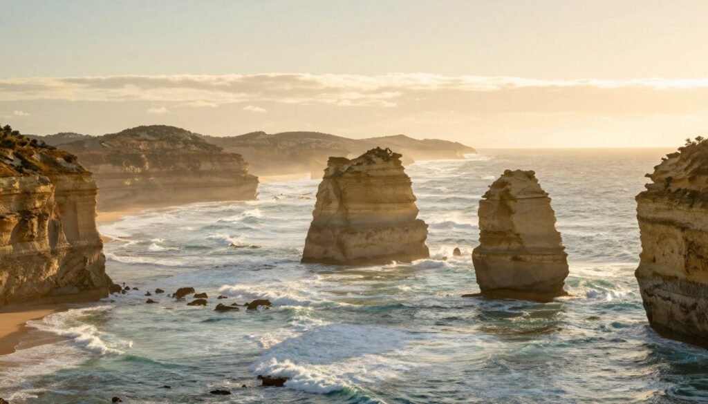 Twelve Apostles rock formations on Great Ocean Road