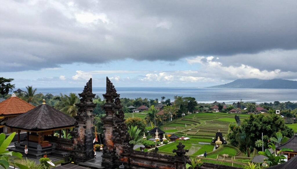 Upper Lempuyang temple with panoramic East Bali views