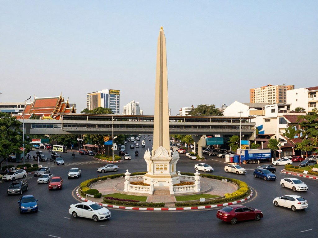 Victory Monument in Phaya Thai Bangkok