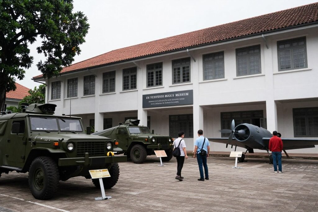 War Remnants Museum exterior in Ho Chi Minh City War Remnants Museum exterior in Ho Chi Minh City