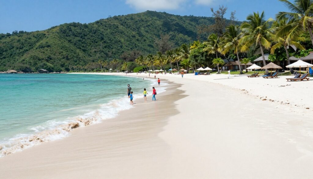 White Sand Beach Koh Chang with family-friendly shallow waters
