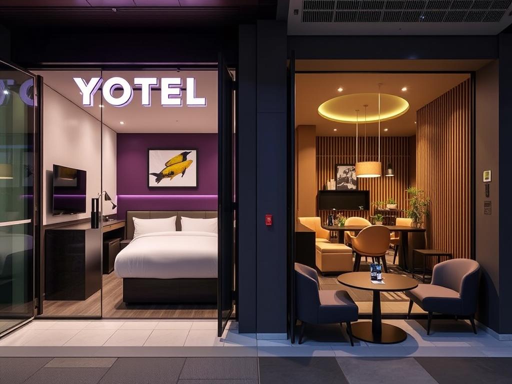 YOTEL Singapore, a modern mid-range hotel featured in Singapore travel guide