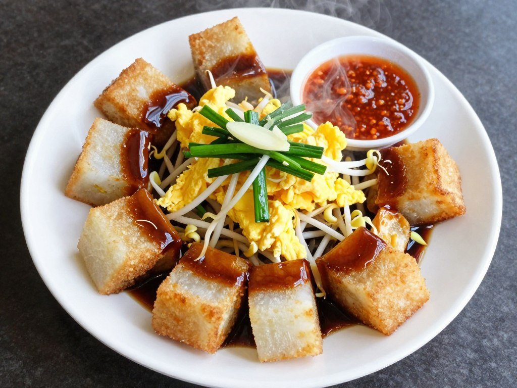 char koay kak fried radish cake penang
