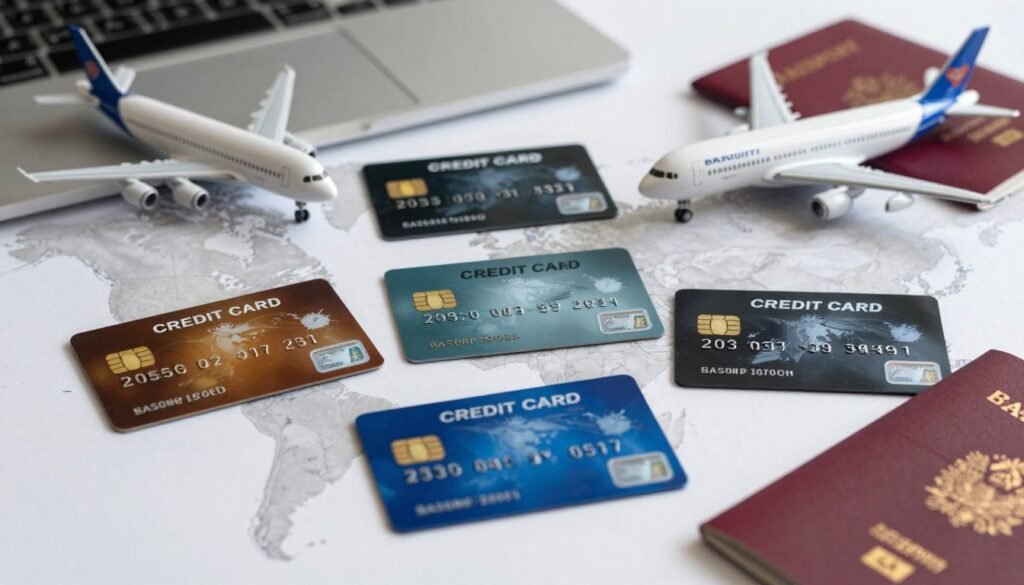 credit cards with travel rewards and airplane