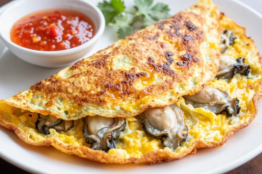 oh chien oyster omelette penang street food