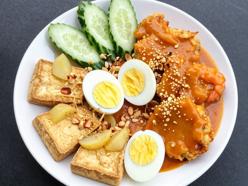 plate of pasembur indian rojak penang