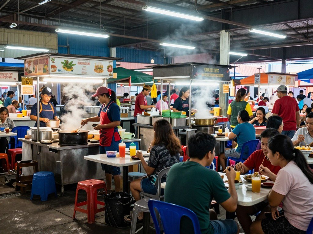 pulau tikus market breakfast scene penang