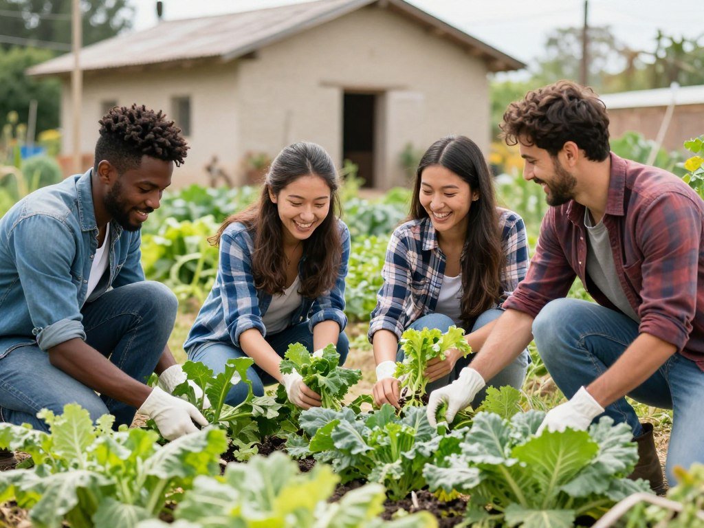 travel for free work exchange volunteer helping on organic farm